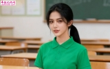 运动风白一带过膝长筒袜［9P］