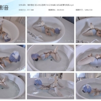 【芭蕾舞鞋】海砂原创 足尖白丝芭蕾少女沦为有钱人的浴缸驷马玩具【510MB】